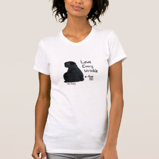A Pug Wrinkle in Time (Black Pug) T-Shirt