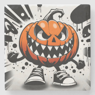 A Pumpkin Takes Life Stone Coaster