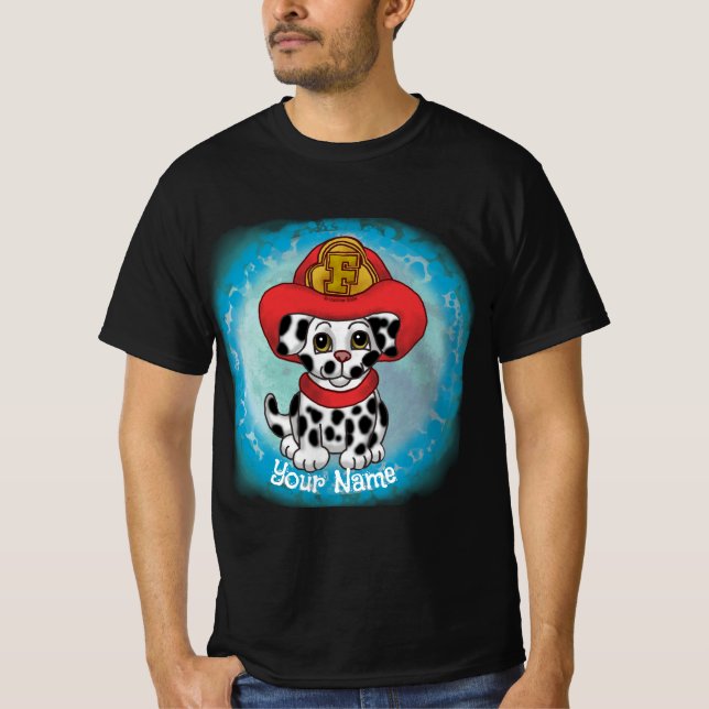A Puppy Dog Firefighter  t-shirt (Front)