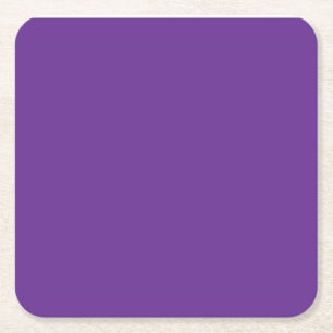 a purple background with a white border square paper coaster