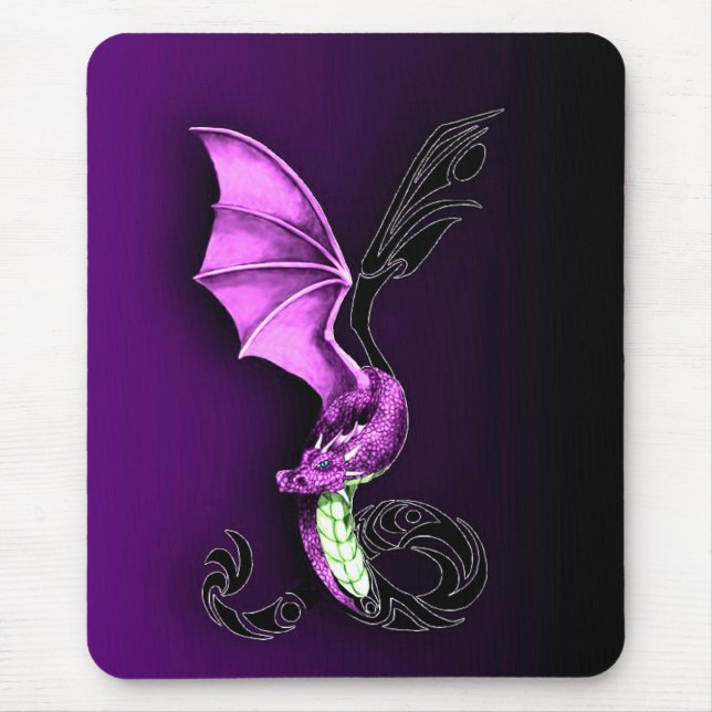 A Purple Dragon Mouse Pad (Front)