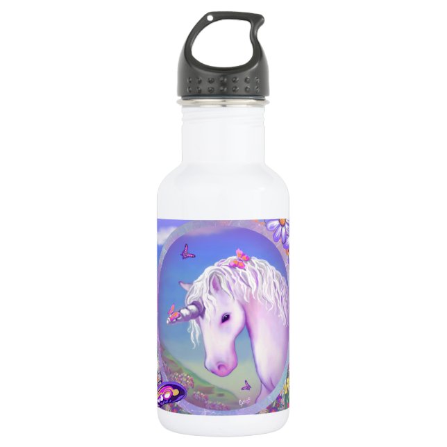 a purple paradise 532 ml water bottle (Front)