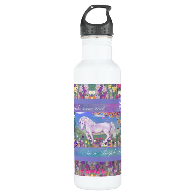 A purple paradise 710 ml water bottle (Front)