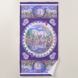A Purple Paradise Beach Towel