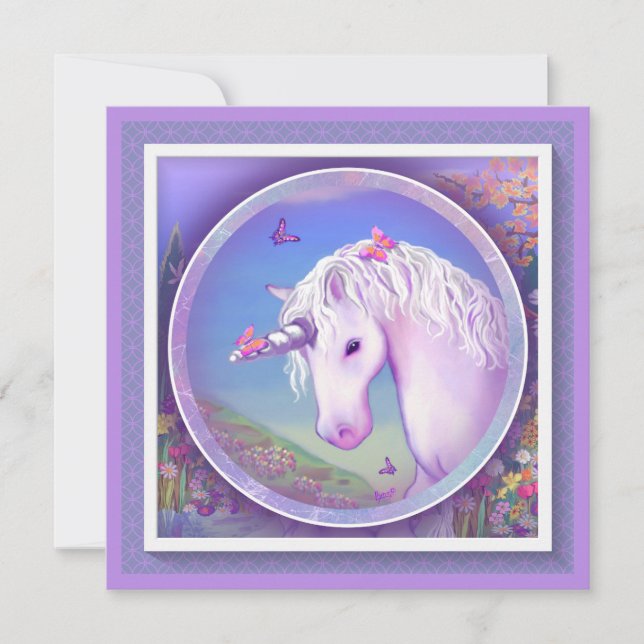 A Purple Paradise blank card (Front)