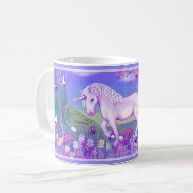 A Purple Paradise Coffee Mug (Front Left)