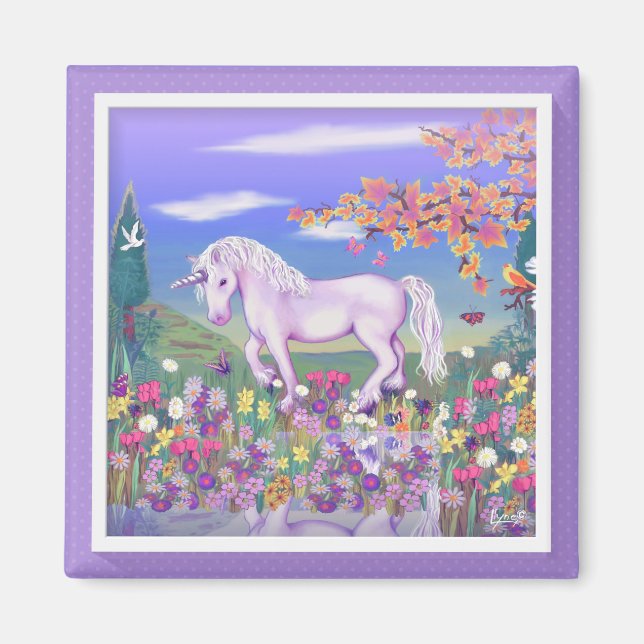 A Purple Paradise Magnet (Front)