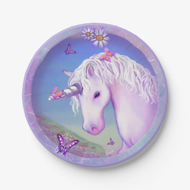 A Purple Paradise Paper Plates (Front)