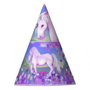A Purple Paradise Party Hat