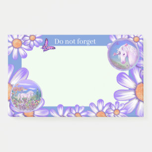 A purple paradise post-it notes