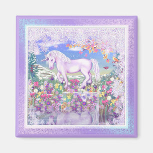 a purple paradise & snow magnet