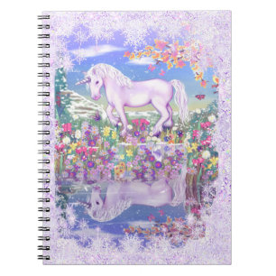 A purple paradise & snow notebook