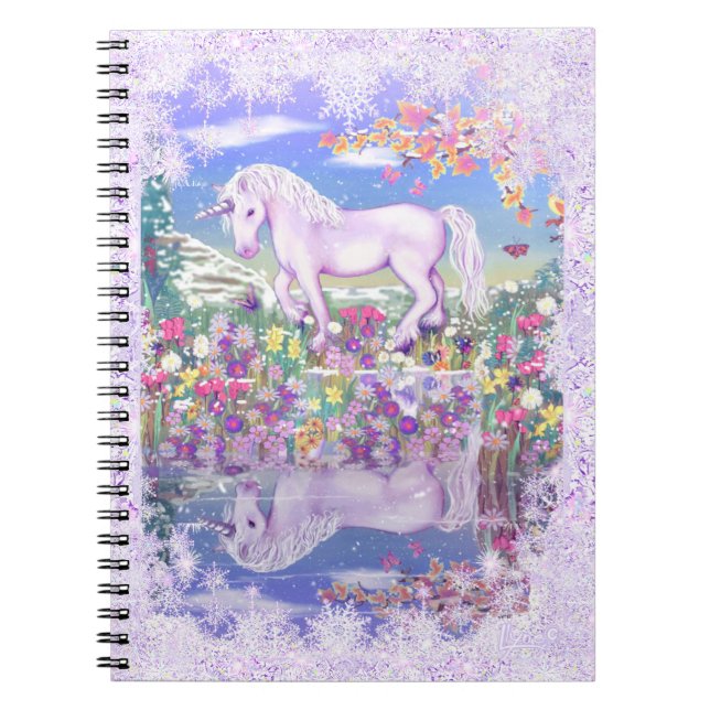 A purple paradise & snow notebook (Front)