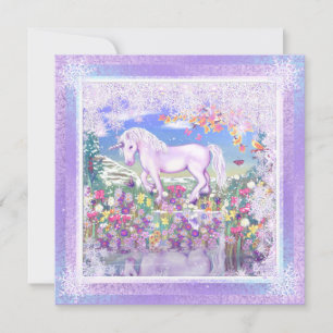 A Purple Paradise & snowflake Card