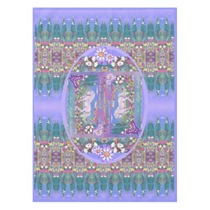 A purple Paradise Tablecloth