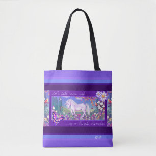A Purple Paradise Tote Bag