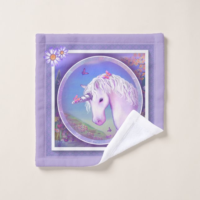 A purple Paradise Wash Cloth (Wash Cloth)