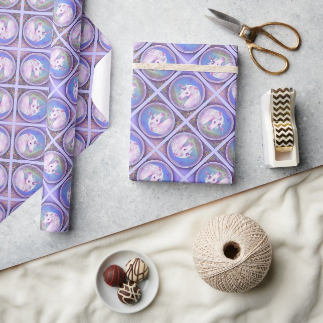 A purple paradise wrapping paper (Crafts)