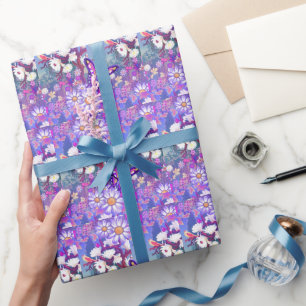 A purple paradise wrapping paper