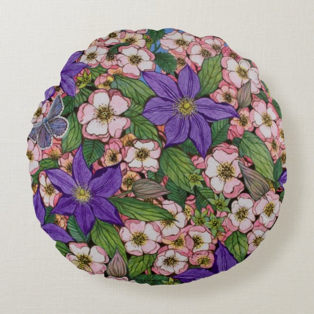 A Purple Patch 2011 Round Cushion (Front)