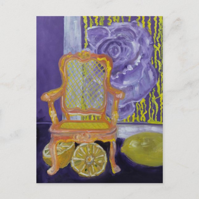 A PURPLE ROSE IN PARIS POSTCARD (Front)