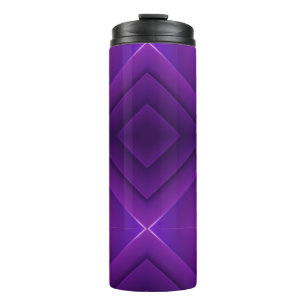 A purple travel mug with a sleek black lid 