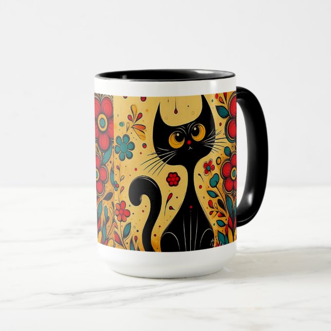 A purr-fect sip mug (Front Right)