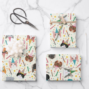 A Purrfect Birthday Cat Wrapping Paper (3 sheets)