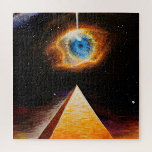 A pyramid under the cosmic eye of god jigsaw puzzle