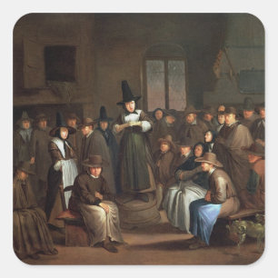 A Quakers Meeting Square Sticker
