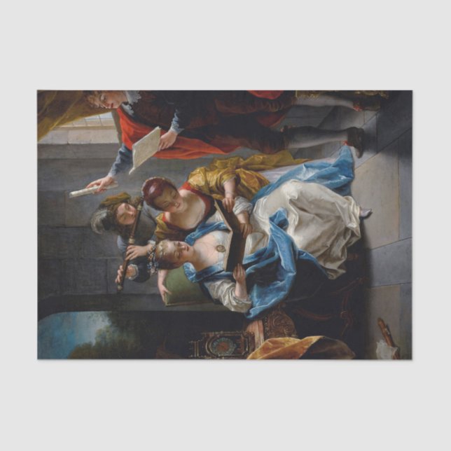 A Quartet in Concert by Jean Raoux Tissue Paper (Front)