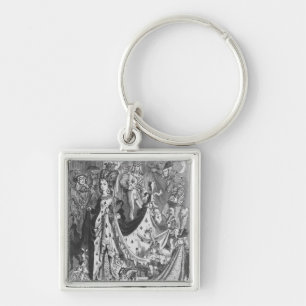 A queen key ring