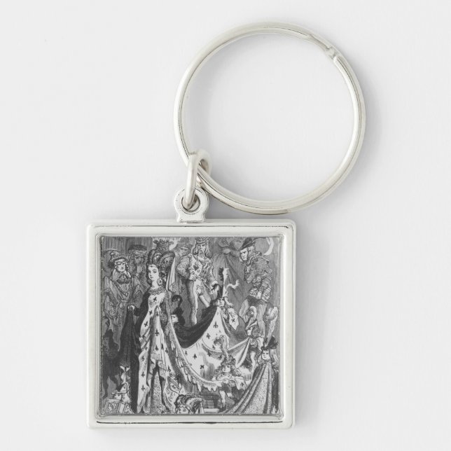 A queen key ring (Front)