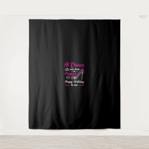 A Queen Was Born In August Birthday Women Tapestry