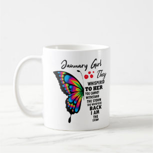 A Queen Was Born in January Happy Birthday To Me h Coffee Mug