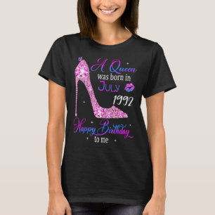 A Queen Was Born In July 1992 Happy 31st Birthday T-Shirt