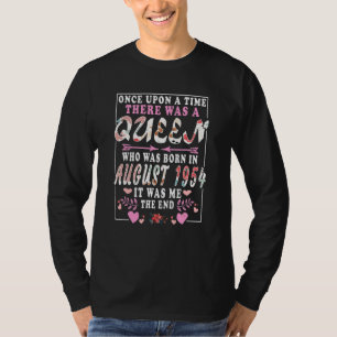 A Queen Who Was Born In August 1954 Birthday Wome T-Shirt