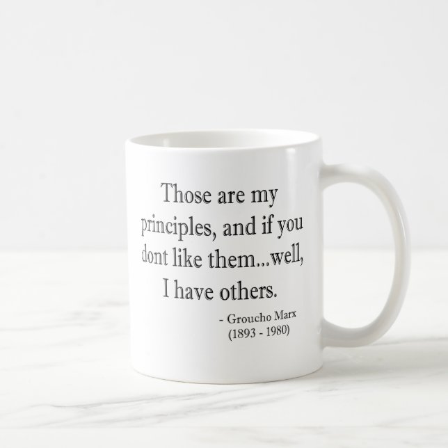 A Question of Principles Quotation Coffee Mug (Right)