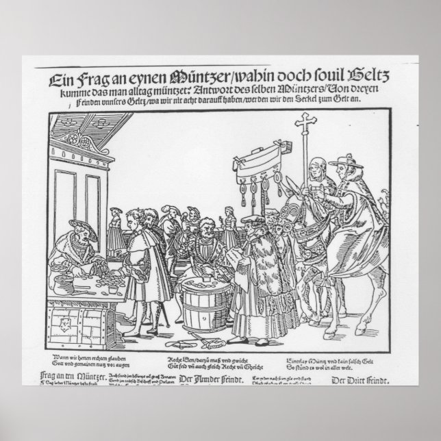 A Question to a Mintmaker, c.1500 Poster (Front)