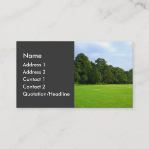A Quiet Afternoon in the Park Business Card