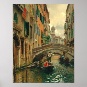 A Quiet Canal, Venice Fine Art Poster