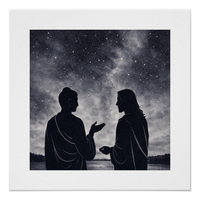 A Quiet Dialogue Under the Stars Poster (Front)