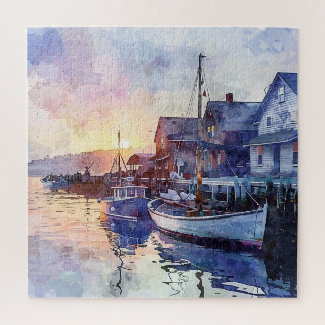 A Quiet Harbour Jigsaw Puzzle (Vertical)