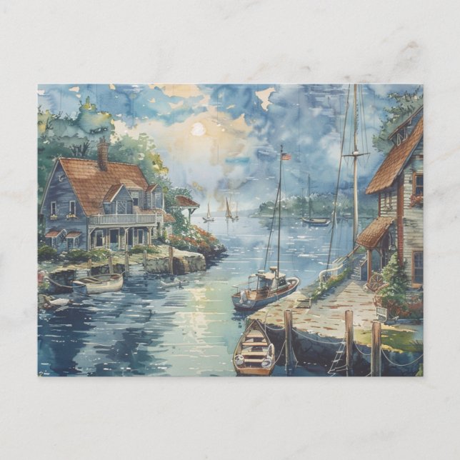 A Quiet Harbour Postcard (Front)
