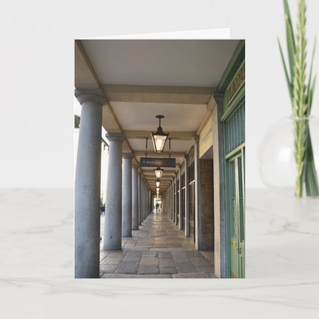 A Quiet Moment in Covent Garden Christmas Morning Card (Front)