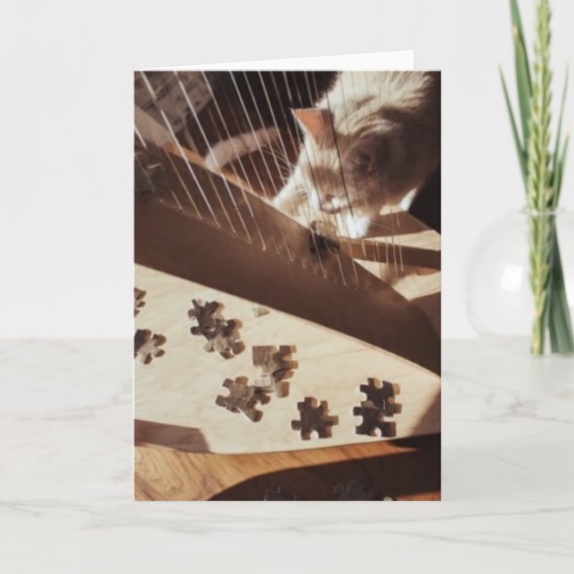 A Quiet Note Between Strings Card (Front)