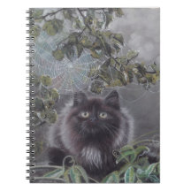 A Quiet Place - Kitten and Spiderweb Notebook