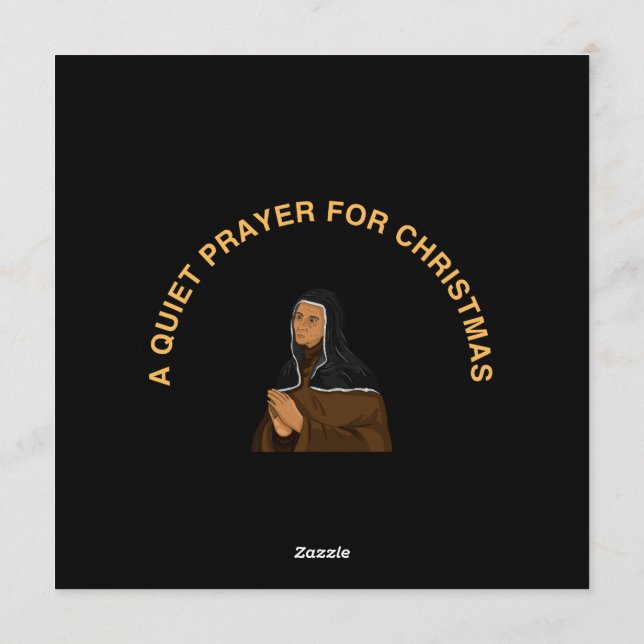 A QUIET PRAYER FOR CHRISTMAS INVITATION (Back)