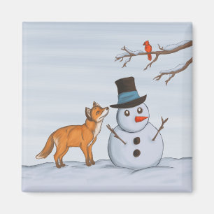 A Quiet Snow Day Magnet