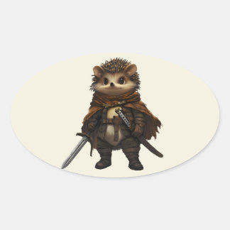  A Quilled Warrior Oval Sticker